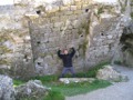 Andrew holding up Corfe Castle 13_11_05